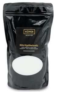 Feines Nitritpökelsalz - 1 Kg - Nitrit Salz zur Herstellung von Fleisch-, Wurst- und Pökelwaren, 0.4-0,5% Natriumnitrit