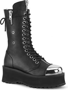 GRAVEDIGGER-14 Uni Boots von DemoniaCult, Schwarz EU 45, US 13