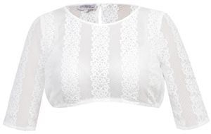 Marjo - Damen Trachten Bluse, GR-6-Giorgina Dalida (992100-020037), Größe:34, Farbe:Off White (3497)
