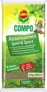 COMPO Rasensaat Spiel und Sport 8 kg für 400 m²