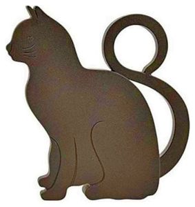 Esschert Design türstopper Katze 11 cm Polypropylen schwarz, Farbe:schwarz