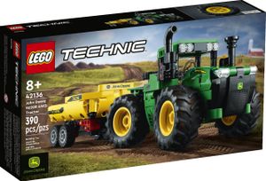 LEGO Technic John Deere 9620R 4WD Tractor, mit kippbarem Anhänger, klassisches Bauernhofspielzeug für Kinder, Jungen und Mädchen ab 8 Jahren, Sammlermodellbausatz 42136