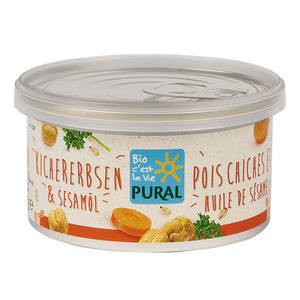 Pural Pflanzlicher Aufstrich Kichererbsen & Sesamöl 125g