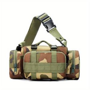 Taktische Hüfttasche in Woodland, 3in1 Combat Hip Bag als Bauchtasche, Umhängetasche oder Tragetasche mit MOLLE System