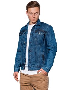 Ombre - Herren C441 Mid-Season Jeansjacke - BLUE - S