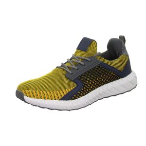 BOXX Herren-Sneaker Gelb-Grau, Farbe:gelb, EU Größe:42