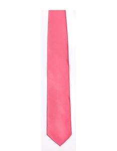 Satin Tie / 144 x 8,5cm /  Zu 100% von Hand genäht - Farbe: Fuchsia - Größe: 144 x 8,5cm
