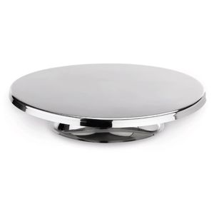 Dortový talíř Ø 30 cm z nerezové oceli V: 6 cm