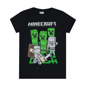 Minecraft - Detské tričko "Adventure" NS6921 (158-164) (čierna/zelená/sivá)