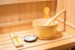 Harvia Eimer mit Kelle, Holz, 4 Liter
