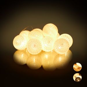 relaxdays LED Lichterkette mit 10 Kugeln