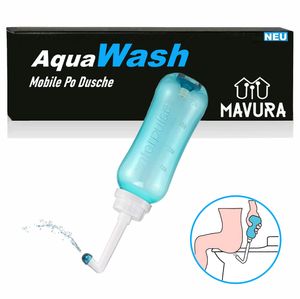 AquaWash Tragbares Premium Bidet Mobile Po Dusche Hämorrhoiden Reizdarm Happy