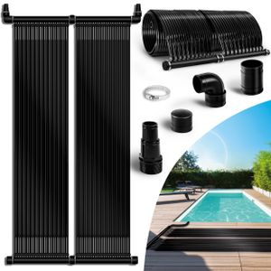 tillvex Pool Solarkollektor Set 76 x 600 cm | Solarheizung umweltfreundliches Erhitzen | Poolheizung Komplettset | Solarmatte | Sonnenkollektor für Warmwasser