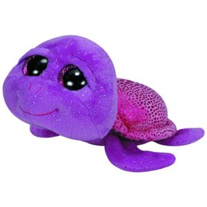 TY Beanie Boos 15cm Glubschi Turtle Slowpoke Fialová měkká hračka Plyšová hračka Nová