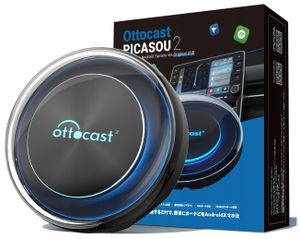 Ottocast PICASOU 2 Wireless Adapter für Apple CarPlay und Android Auto mit SD-SIM-Kartenslot - Bluetooth Adapter - Apple CarPlay Android Auto kabellos
