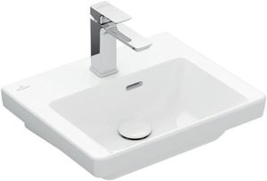 Villeroy & Boch V&B Handwaschbecken SUBWAY 3.0 450x370mm mit Überlauf mit Hahnloch weiß