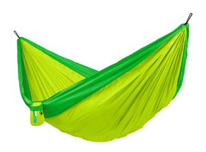 La Siesta Reise-Hängematte COLIBRI 3.0 palm grün Doppel-Reisehängematte inkl. Befestigungsmaterial