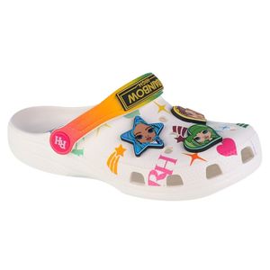 Crocs Classic Rainbow High Kids Clog 208117-90H, Badelatschen, für Mädchen, Weiß, Größe: 33/34