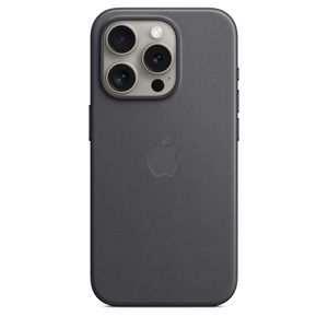 Apple iPhone 15 Pro Feingewebe Case mit MagSafe Schwarz iPhone 15 Pro