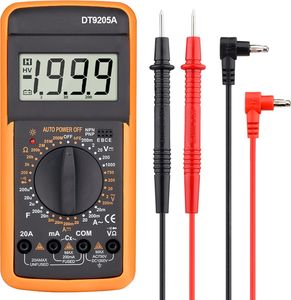 Digital Multimeter LCD Digitaler Strommessgerät AC DC Ohm Universal Spannungsmessgeräte Voltmeter Amperemeter Universalmessger Digitalmultimeter