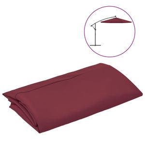 vidaXL Náhradný poťah pre dáždnik Traffic Light Bordeaux Red 300 cm