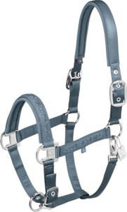Eskadron Halfter Mattgloss Jewel Double Pin steel blue Classic Sports 25 F/S, Größe:W