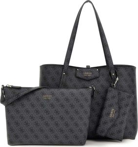 Guess Damen Shopper/ Tote Bag ECO BRENTON Schwarz Synthetik Taschenset- Guess Damen Shopper/ Tote Bag ECO BRENTON Schwarz Synthetik Taschenset-