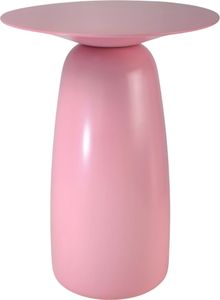 Beistelltisch BAOBAB 44 / Kaffeetisch - Sofatisch - Laptoptisch - Nachttisch - Pflanzentisch / Oval 32 x 44 / Gedrechseltes massives Buchenholz / Hellrosa