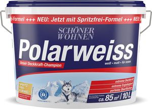 Schöner Wohnen Innenfarbe Polarweiss 10 Liter