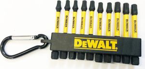 Dewalt zestaw końcówek flextorq 10cz. brelok