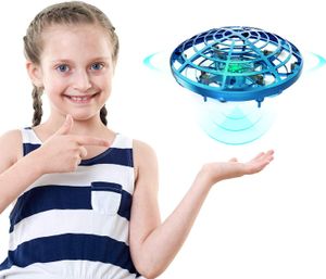 Drohne für Kinderspielzeug Handbetriebene Mini-Drohne UFO Fliegender Ball Spielzeuggeschenke für Jungen und Mädchen Bewegungssensor Hubschrauber Draußen und Drinnen
