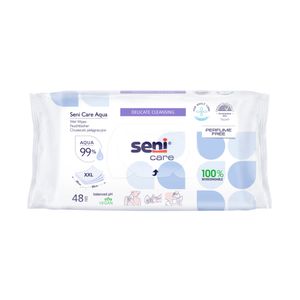 Seni Care Aqua Feuchttücher | Packung (48 Stück)