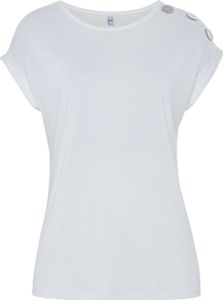Buffalo Kurzarmshirt creme Größe 40/42