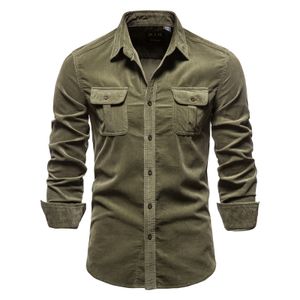 Herren Klassisch Lässig Langarm Jeanshemden Slim Fit Tops Blusen Button-Down,Farbe: Grün,Größe:XL