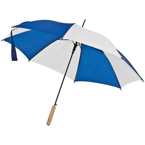 Automatik-Regenschirm / Farbe: weiss-blau