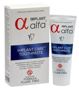 Zubná pasta a implantáty Alfa Implant, špeciálna starostlivosť 75 ml