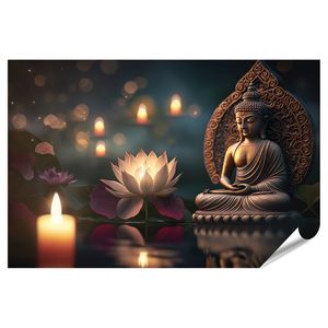 Buddha Purnima Vesak Tag Buddha Statue Lotusblume Kerzenlich Bilder