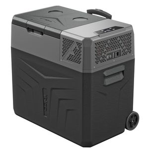 Yolco BCX50 Carbon Elektrische Kompressor-Kühlbox, App Steuerung per Bluetooth, 12/24 V und 230 V, für Auto, LKW, Boot, Camping Kühlschrank