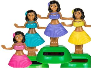 Hula Girl Solar Figur