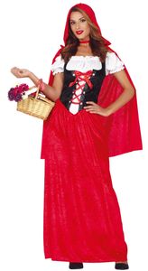 Rotkäppchen Kostüm für Damen, Größe:M