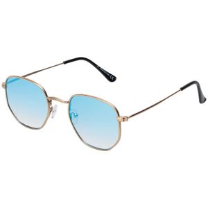 Unisex Sonnenbrille Eckige Form 80er Modern Urlaub Sommer Strand 30562 Hellblau
