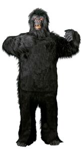 Deluxe Gorilla Kostüm für Erwachsene Gr. M - XXXL, Größe:XL