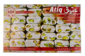 Atiq - Weißer Nougat 28% Pistazien Einzeln verpackt 450gr