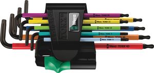 Wera 967/9 TX BO Multicolour 1 Winkelschlüsselsatz,BlackLaser