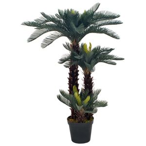 vidaXL Umelá rastlina Cycas Palm s kvetináčom zelená 125 cm