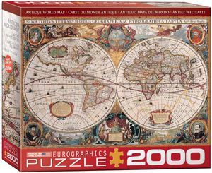 Antike Weltkarte Orbis Geographica - 2000 Teile Puzzle - Format 67,6x96,8 cm