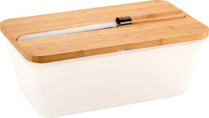 KESPER Brotbox mit Messer 34,8x20x15,5cm transparent