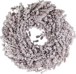 Türkranz Leinenkraut Blumenkranz Trockenblumen weiß