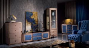 Komoda vysoká skříňka boční nízká deska komody designové skříně dřevo