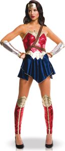 Dámsky kostým Wonder Woman v licencii Justice League modro-zlato-červený